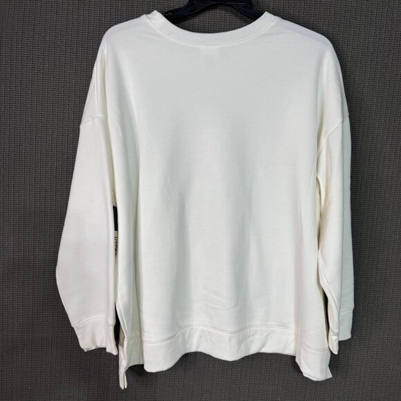 The Rolling Stones Womens Plus Size 2X White Graphic Sweatshirt Long Sleeve Top - Picture 2 of 6